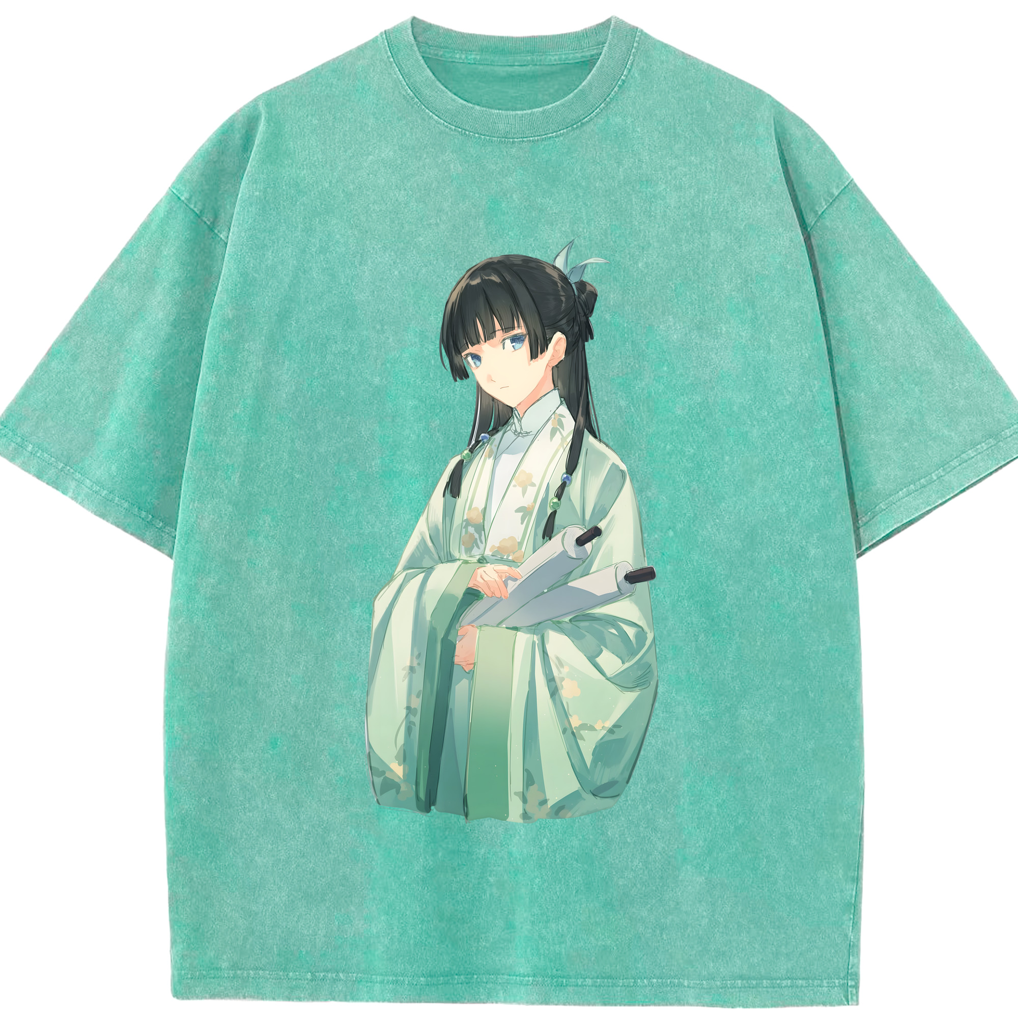 （画像用） 薬屋のひとりごと The Apothecary Diaries 綿100% ヴィンテージ風 半袖Tシャツ（フロントプリント）